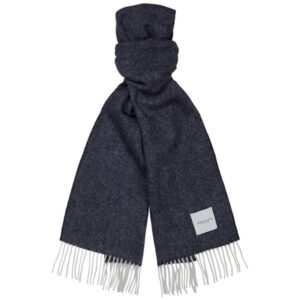 Gebreide wollen stropdas bordeaux