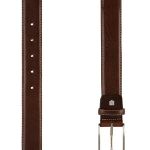 RM-O-37-02 Klassieke riem donkerbruin