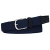 Gevlochten donkerblauwe riem