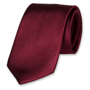 Zijde stropdas bordeaux